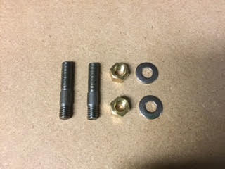 Manifold Stud Brass Nut and Washer – Pair
