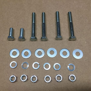 Front Bumper To Chassis (Bolts, Nuts, Flat and Lock Washers)