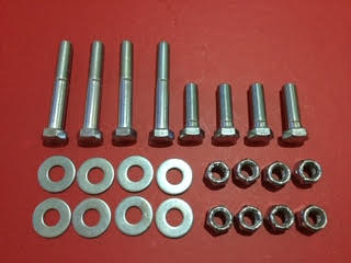 Engine Crossmember To Chassis (Bolt, Nyloc Nut and Washer) – 8 pack