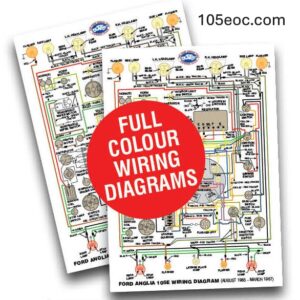 1965 – 1967 Wiring Diagram poster 320 x 450mm